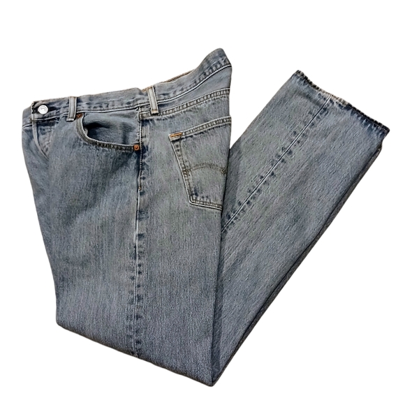 Men's Vintage Levi's '93 501 34x32 Button Front Red Tab Lt. Wash Denim Jeans EUC - Picture 2 of 16